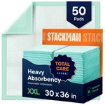 Chucks Disposable 30X36 Underpads 50-PACK Incontinence 30" 36", Blue. Fixed Price $57.99.