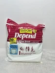 New 1990 Vintage Depend Fitted Briefs Large Trial Size With Tapes. Fixed Price $30.00.