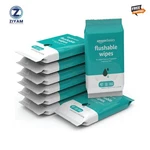 Amazon Basics Flushable Adult Toilet Wipes, 42 Count (pack Of 8), White. Fixed Price $17.99.