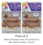 Atkins Endulge Treat, Crunchalicious Bar, Keto Friendly, 5 Count ( Total 10 Ct). Fixed Price $11.71.