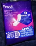 Prevail Daily Pads Female Incontinent Long Length 11" BC-013 64 16 Ct. Fixed Price $5.00.