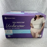 Members Mark Incontinence Underwear For Women Size Xl 80 Count Total Protection. Fixed Price $39.99.