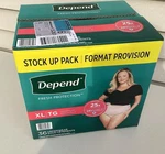 Depend Incontinence Underwear Xl Maximum Absorbency -women. Fixed Price $25.00.
