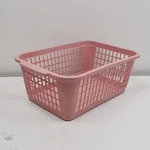 Vintage 1986 Beacon Mini Handi Basket Plastic Made Usa Storage Pink. Fixed Price $18.00.