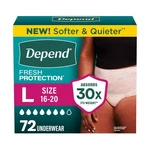 Depend Fresh Protection Adult Diapers, Incontinence Underwear For Women, Disp.... Fixed Price $93.73.