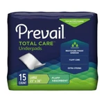Prevail Underpad 23 X 36 Inch Disposable Fluff Light Absorbency, Case Of 120. Fixed Price $50.99.