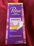 Poise Microliners Long Lengths #1 Lightest Bladder Leakage, 50. Fixed Price $16.99.