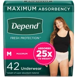 Depend Fit-flex Adult Incontinence Underwear For Women Maximum Absorbency. Fixed Price $23.99.