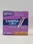 Tampax Radiant Tampons Leakguard- Comfort GRIP-28 Absorbtion/asorbency. Fixed Price $12.08.