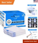 Commode Liners 50 Pack - Strong Drawstring Bags For Safe Disposal & Odor Control. Fixed Price $22.99.