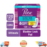 Poise Ultra Thin Incontinence Pads, 6 Drop Ultimate Absorbency, Long, 120 Count. Fixed Price $69.59.