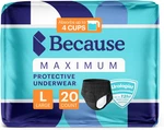 Because Premium Maximum Absorbency Adult Incontinence And Postpartum Bladder Lea. Fixed Price $34.95.