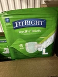 Medline Fitright Optifit Ultra Disposable Adult / Diaper Brief Large 80 Ct. Fixed Price $49.99.