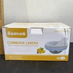 Senvok 60 Pack Commode Liners With Absorbent Pads Lemon Scent. Fixed Price $30.00.
