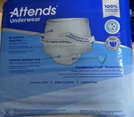 Attends Disposable Underwear Large Adult 18 Per 4 Packs 72 Pieces. Fixed Price $64.00.