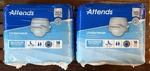 Lot Of 2 Attends Disposable Maximum Absorbency Underwear Size Large 18 Count. Fixed Price $25.00.