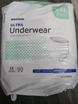 Mckesson Ultra Disposable Underwear 2XL- White (pack Of 12). Fixed Price $11.25.