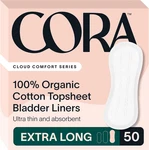 Cora 100% Organic Cotton Topsheet Bladder (50 Extra Long Liners). Fixed Price $24.89.