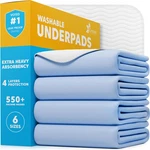 Washable Underpads - Large Bed For Use Incontinence Pads, Reusable. Fixed Price $59.77.