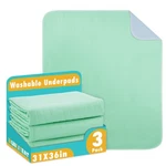 Bunlitent Washable Underpads, 31" 36", Heavy 31X36-3PACK, Green. Fixed Price $37.25.