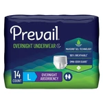 Prevail Disposable Underwear Large Overnight 56 Ct. Fixed Price $52.99.