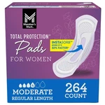 Member's Mark Total Protection Pads For Women, Moderate Regular, 264 Count. Fixed Price $83.78.