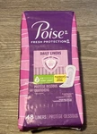 Poise Light Regular Incontinence Panty Liners, 48 Count - 1 Pack. Fixed Price $9.99.