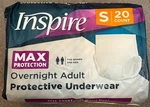 Inspire Small 20 Count Adult Diapers Women - Max Absorbency. Fixed Price $24.95.