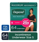 Depend Fresh Protection Adult Incontinence Underwear For Women Sm. 64CT 5516300. Fixed Price $47.99.