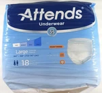 Attends Adult Underwear Diapers Size Large 44"-58" Heavy Protection 18 Count. Fixed Price $6.39.