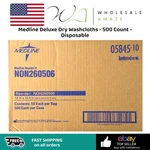Medline Deluxe Dry Washcloths - 500 Count Disposable. Fixed Price $54.99.