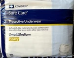Covidien Sure Care Pull On Underwear Heavy Size: Small/ Medium 20 Count. Fixed Price $21.98.