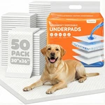 Doporro Dog Pee Pads 30X36IN 50 Count Extralarge Super Absorbent W/ Adhesive. Fixed Price $15.91.