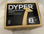 Dyper - Charcoal Enhanced Disposable Baby Diapers Size 2, 56. Fixed Price $35.00.