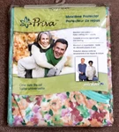 Priva Mealtime Protector Bib Adult One Size Fits All Aqua Floral Pastels New. Fixed Price $24.99.