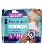 Because Sensitive Plant - Based Liner Large 14 Count. Fixed Price $23.98.