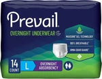 Prevail Disposable Underwear Pull On With Tear Away Seams Large, PVX-513, 14CT. Fixed Price $17.33.