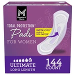 Member's Mark Total Protection Pads For Women, Ultimate Long, 6 Drop, 144 Count. Fixed Price $70.59.