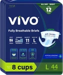Vivo Organic Cotton Overnight Sensitive Skin Adult Incontinence Diaper Briefs.... Fixed Price $137.90.