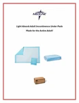 17X24" Medline Light Absorbency Underpad, 17" 24", 50-1200 Count MSC281224C. Fixed Price $139.50.