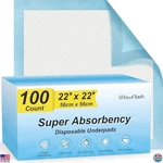 100 Pack 22 X Ultra-absorbent Disposable Underpads Leakproof & Quick-dry. Fixed Price $48.81.