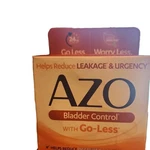 Azo Bladder Control Go-less Drug-free Supplement Pumpkin Seed Soy Germ Extract. Fixed Price $15.00.