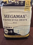 Northshore Megamax Adult Diapers Tab-style Briefs Medium 76-96" 8 Ct Count White. Fixed Price $36.99.