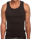 3PC A-shirts Black Or White Underwear Tank Top Wife Beater Undershirt. Fixed Price $18.99.