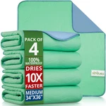 Bed Pads Waterproof 34X36- Pack Incontinence Washable.... Fixed Price $34.72.