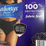 Always Discreet Boutique Underwear Size L, 14-20 Maximum Incontinence Protect 36. Fixed Price $39.97.