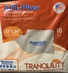 Tranquility Air-plus Underpad Heavy Absorbency 30 X 36" 10 Ct. Fixed Price $11.00.