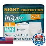 Inspire Max Absorbency Adult Diapers Unisex Leakproof Incontinence Underwear. Fixed Price $62.40.