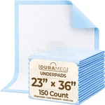 Durameg 23X36 Disposable Underpads 150 Ct Bed Incontinence Chux Puppy. Fixed Price $51.99.
