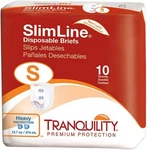 Tranquility Slimline Adult Brief, Small 24 - 32 In, Heavy Absorbency, 100/CASE. Fixed Price $66.99.
